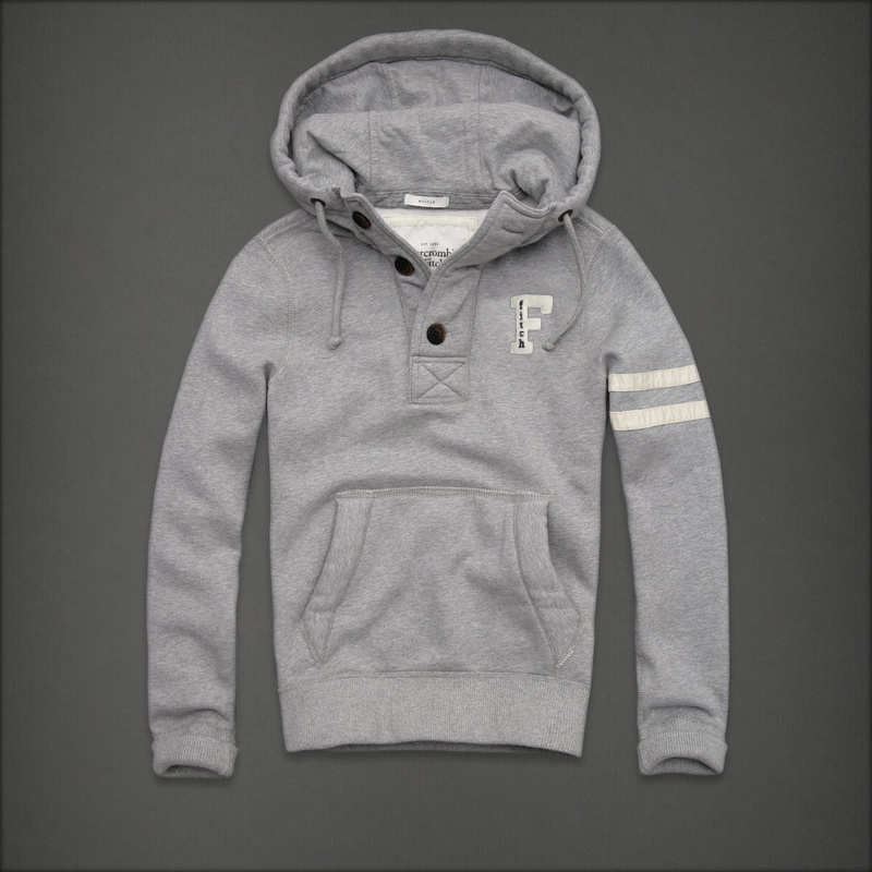 Abercrombie Fitch Hombres Con Botón Capucha AF6509